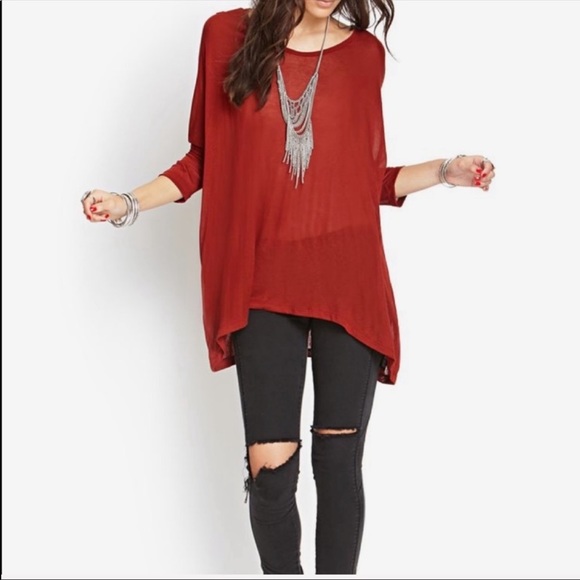 Tops - ✨LAST ONE ✨Brick loose fit 3/4 sleeve tunic top